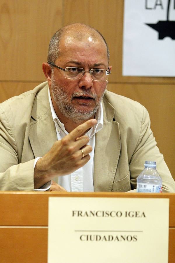 Los candidatos al Congreso por Valladolid participan en un debate en Laguna de Duero