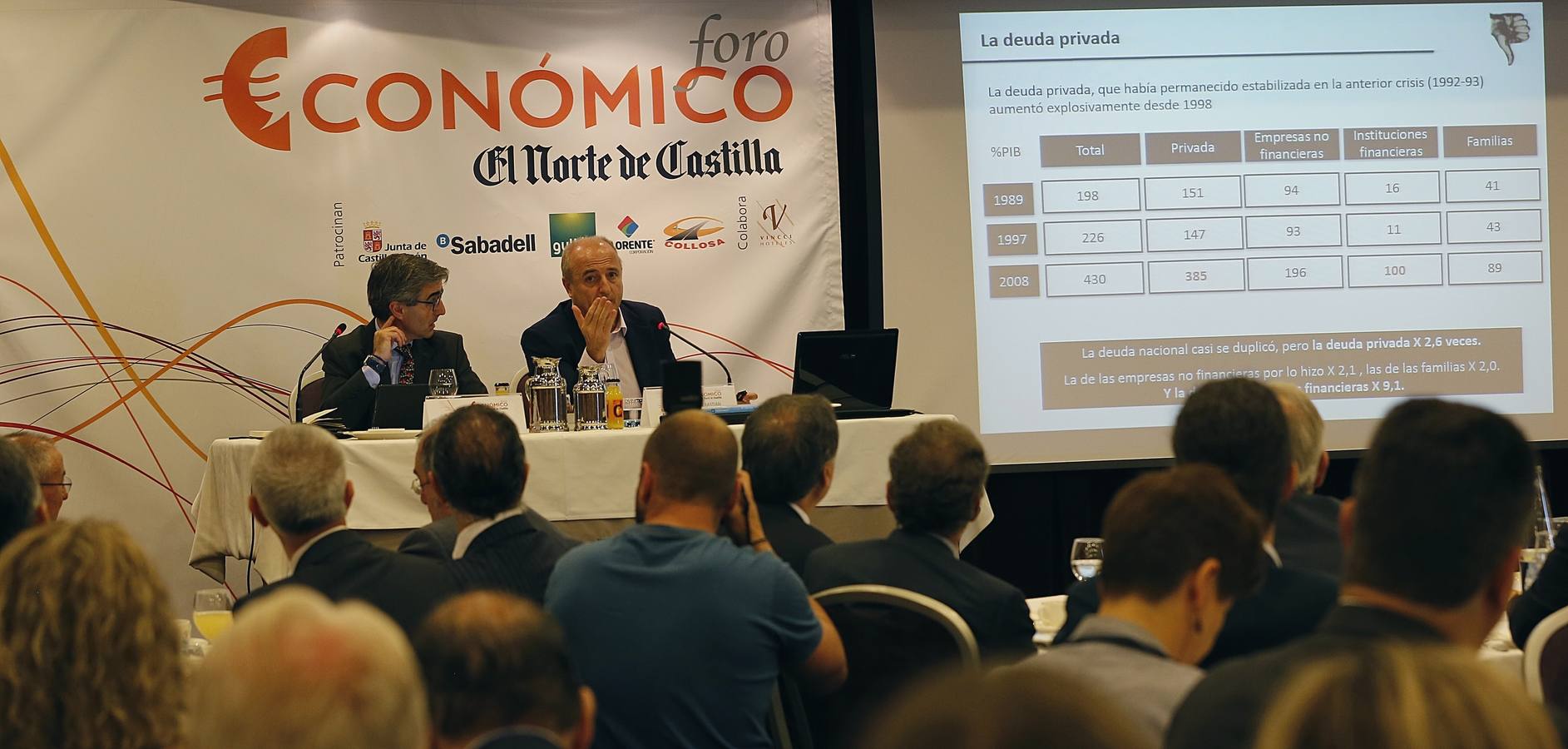 El exministro Miguel Sebastián participa en el Foro Económico de El Norte de Castilla