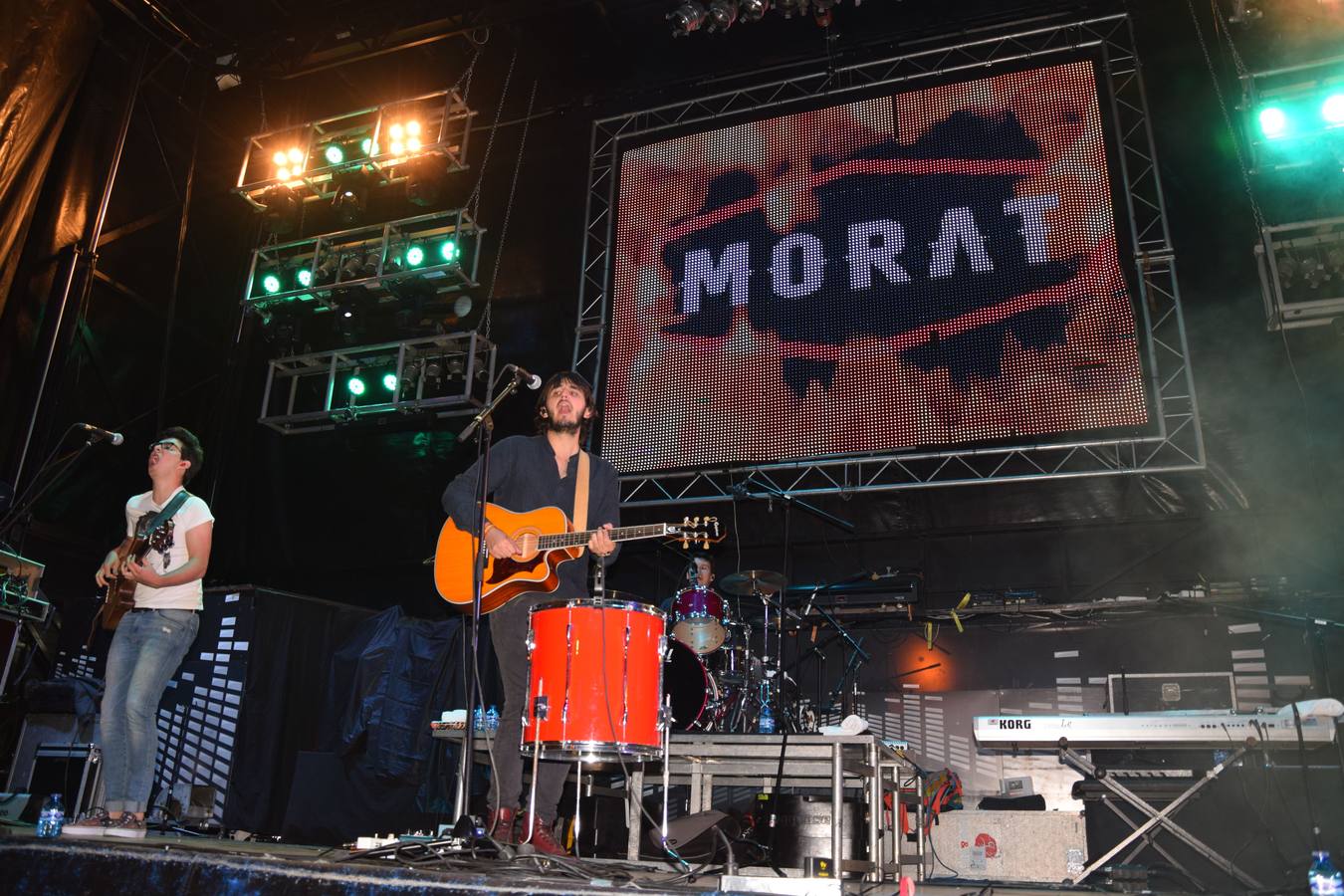 Multitudinario concierto del grupo colombiano Morat en las fiestas de Guardo (Palencia)