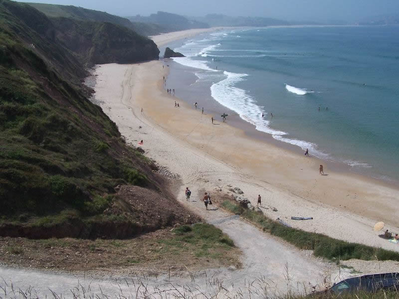 Playa de Gerra en San Vicente de la Barquera.