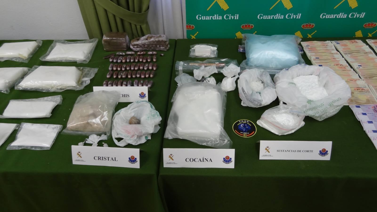 Material incautado en la mayor operación contra la distribución de drogas sintéticas en el noroeste de España