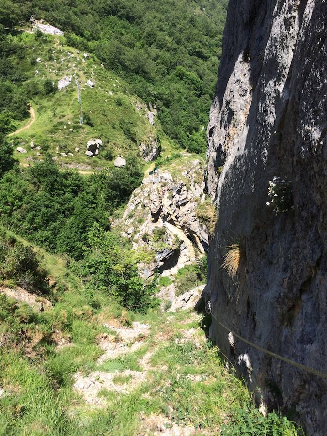 Puentes sobre el Cares en la via Ferrata