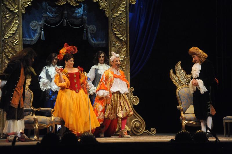 Representación de la obra El burgués gentilhombre en el festival de Teatro Clásico de Olmedo