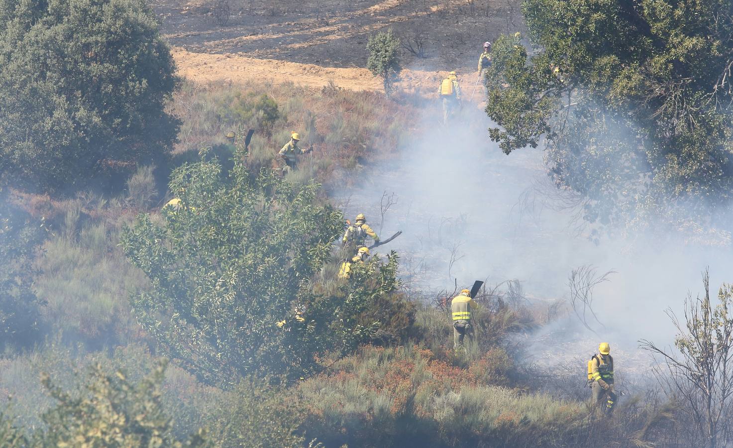 Incendio en la localidad leonesa de Fabero