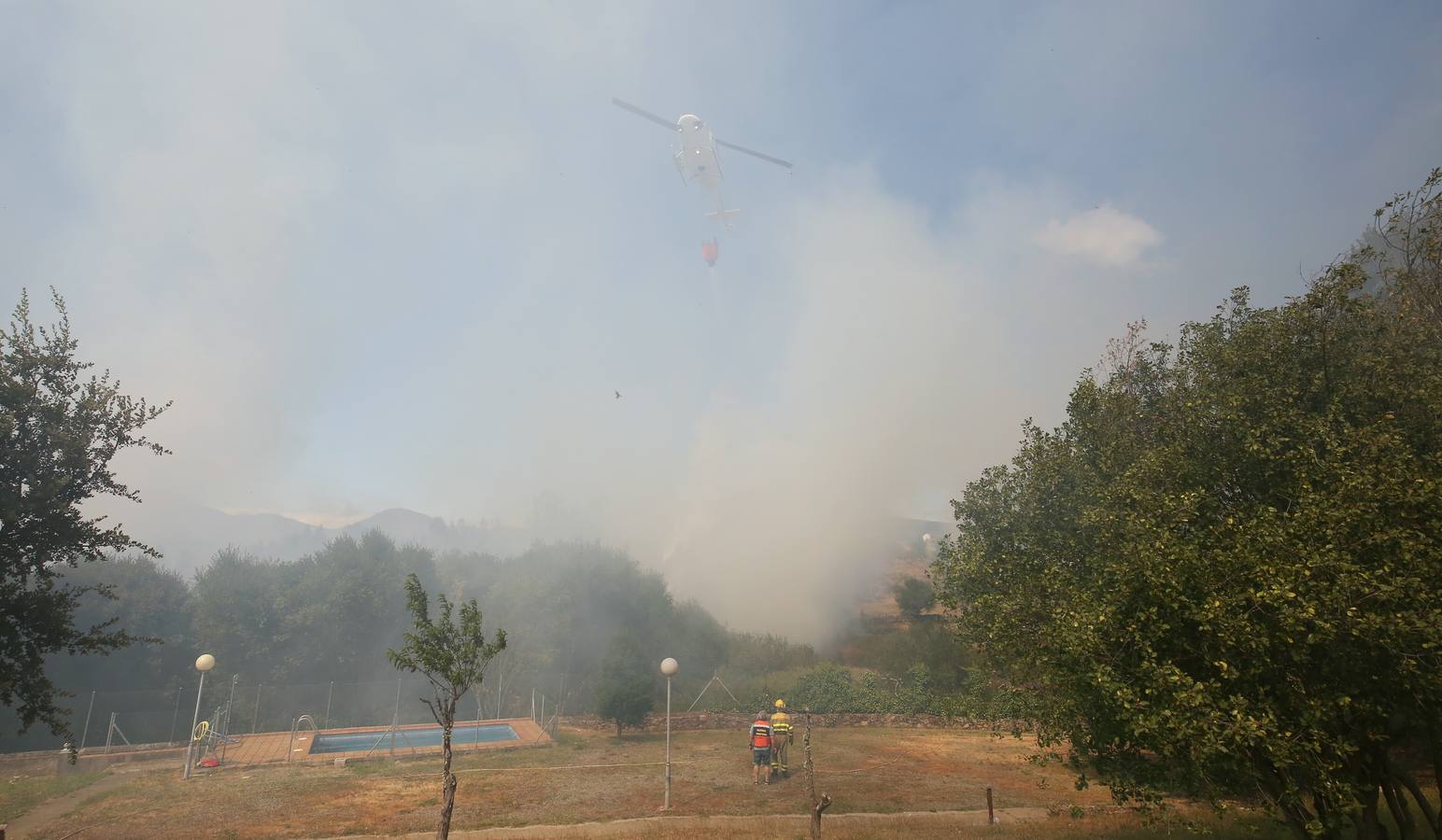 Incendio en la localidad leonesa de Fabero