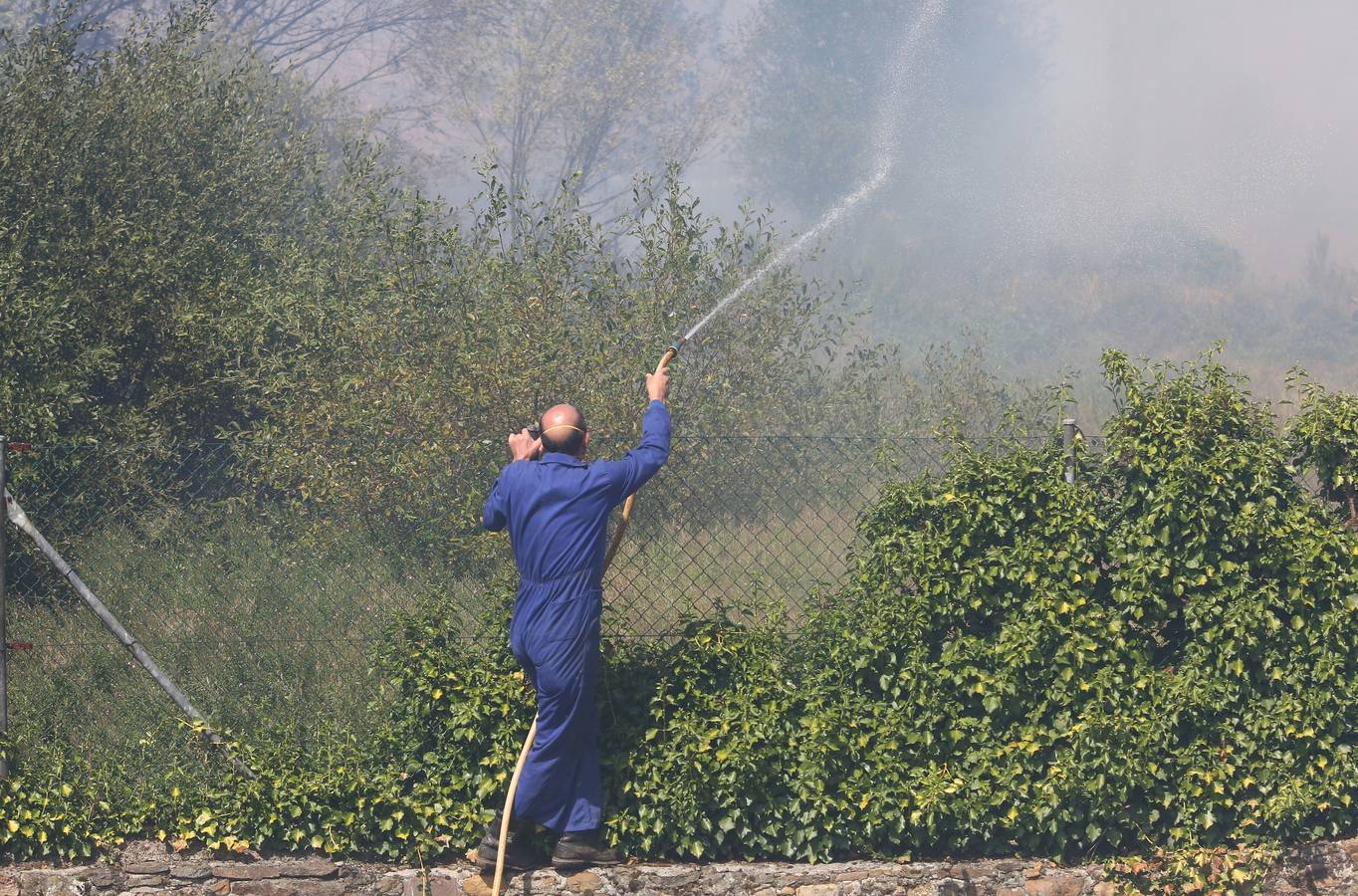 Incendio en la localidad leonesa de Fabero