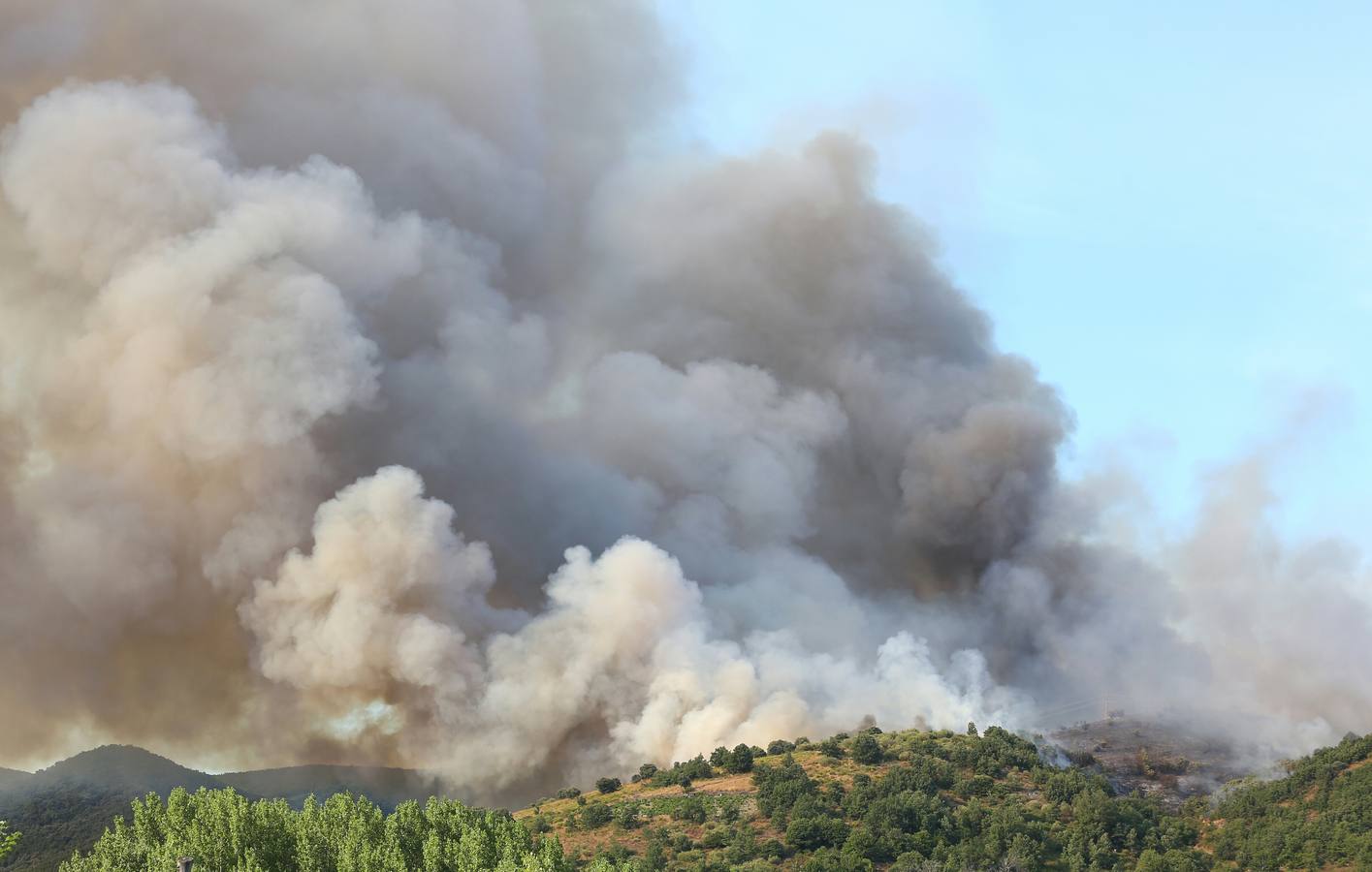 Incendio en la localidad leonesa de Toreno