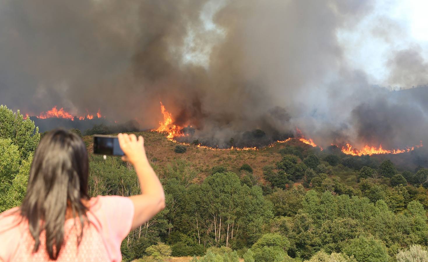 Incendio en la localidad leonesa de Toreno
