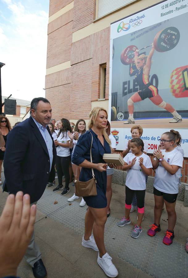 Homenaje a Lydia Valentín en Camponaraya (León)