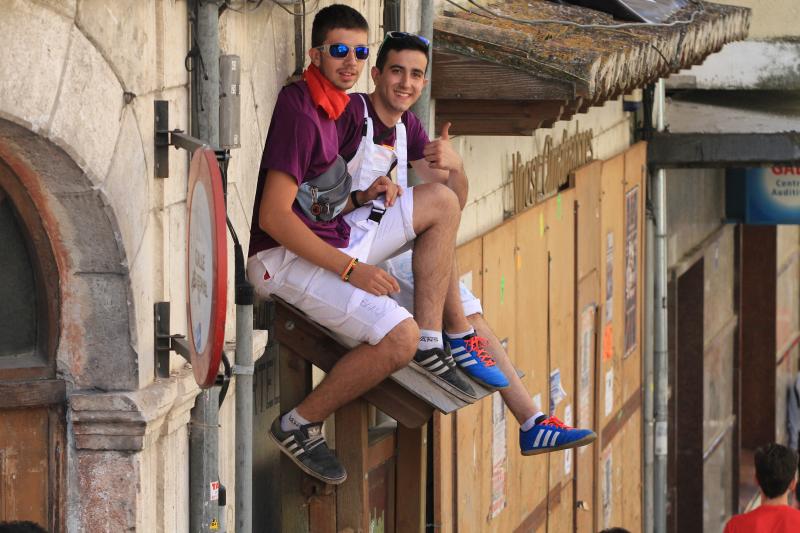 Primer encierro en Cuellar (Segovia)