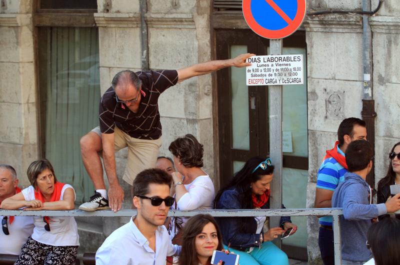 Primer encierro en Cuellar (Segovia)