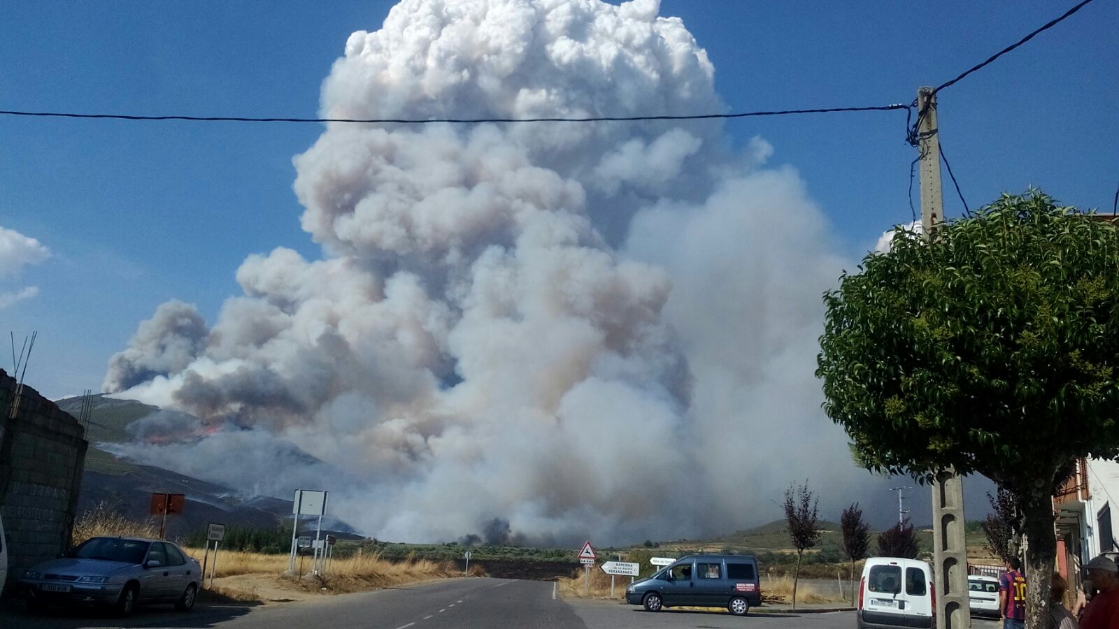 Incendio en Fabero (León)