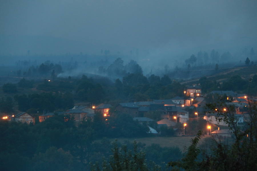 Incendio en Fabero (León)