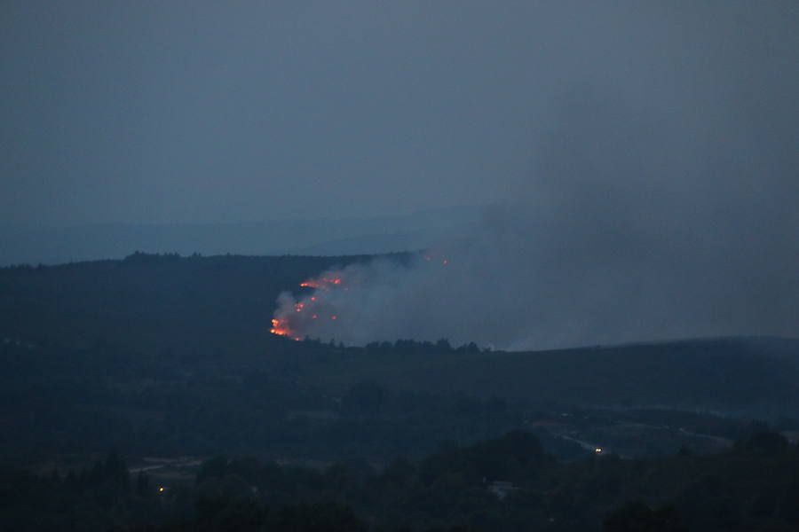 Incendio en Fabero (León)