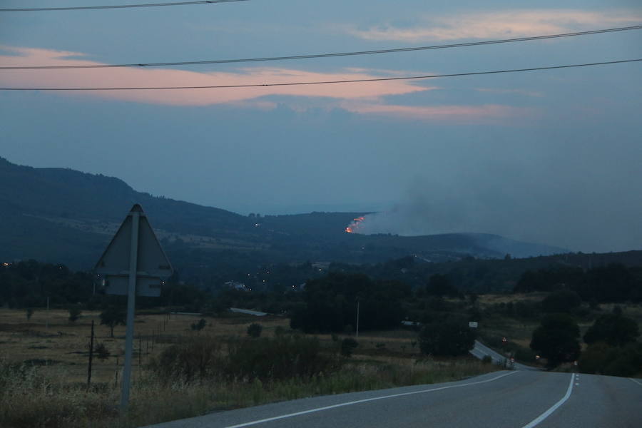 Incendio en Fabero (León)