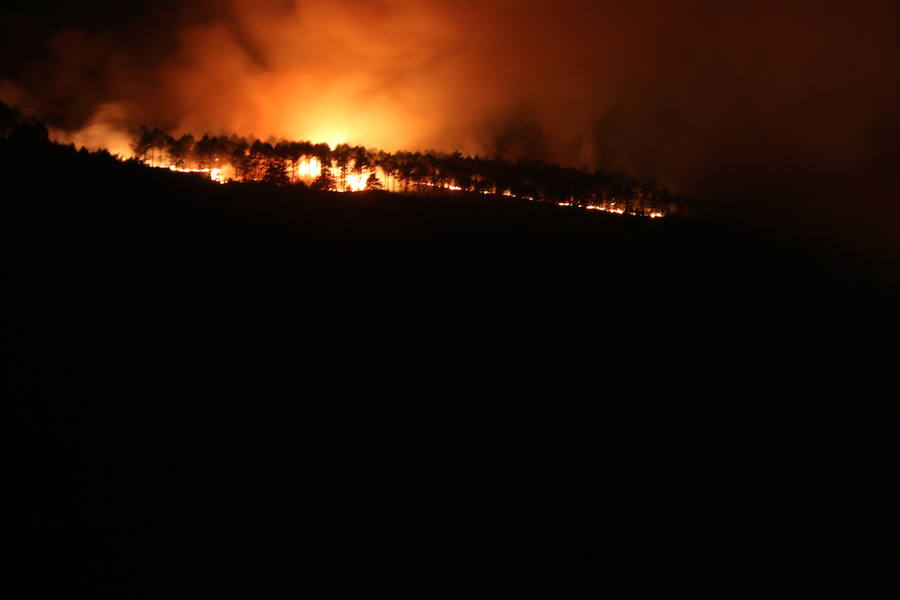 Incendio en Fabero (León)