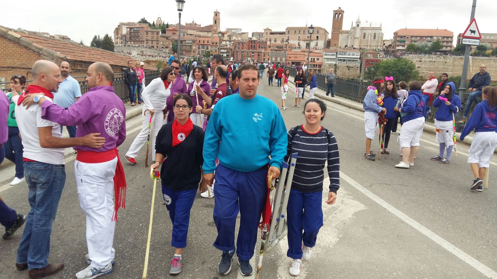 Expectación en Tordesillas en la celebración del primer Toro de la Peña