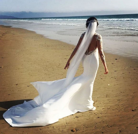 La romántica boda en la playa de Paz Padilla