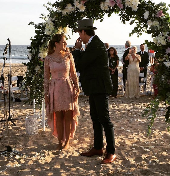 La romántica boda en la playa de Paz Padilla