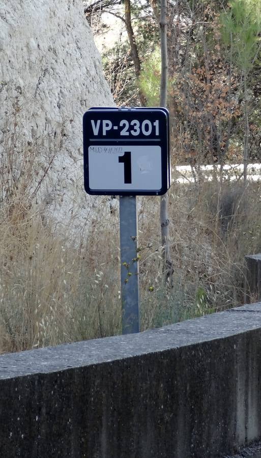 Mal estado de la carretera del cerro de San Cristóbal