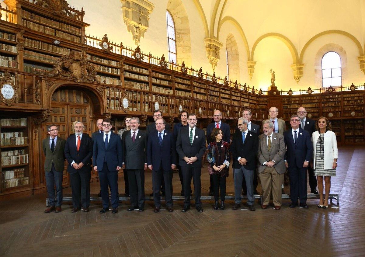 Mariano Rajoy preside en Salamanca la Comisión Interinstitucional del VIII Centenario de la Usal