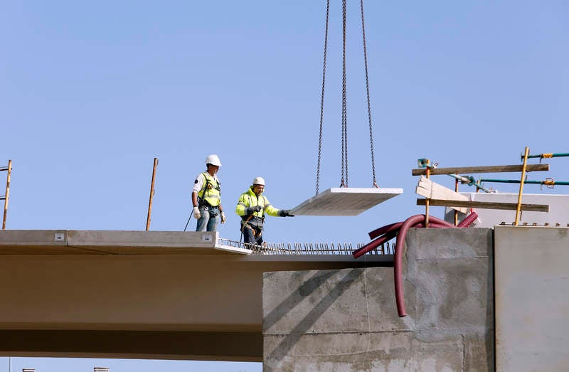 Obras de la pasarela de Los Tres Pasos en Palencia