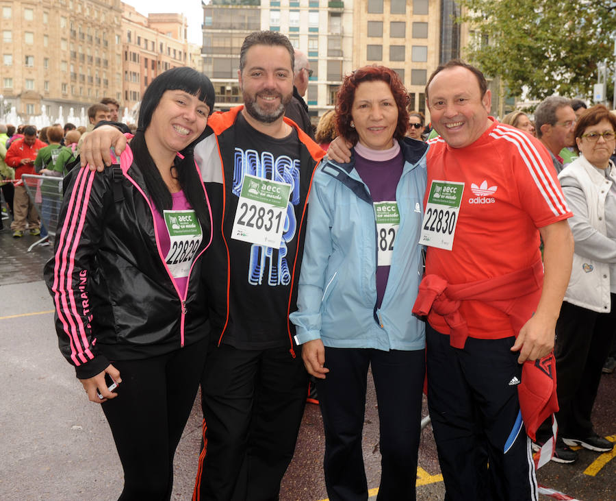 Asistentes a la Marcha Contra el Cáncer de Valladolid