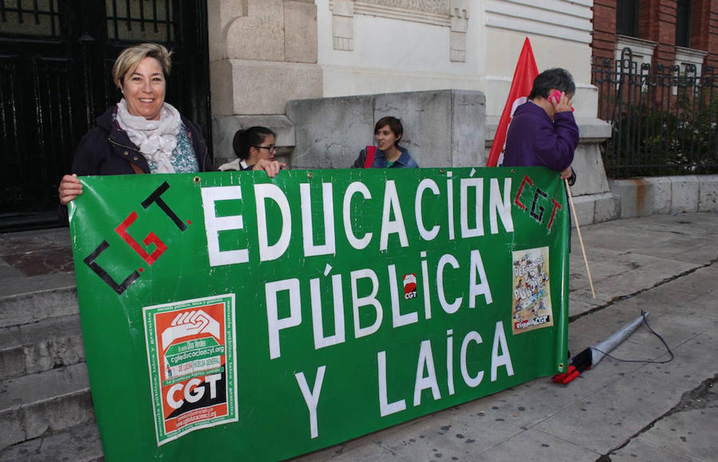 Manifestación contra la reforma de la educación en Palencia