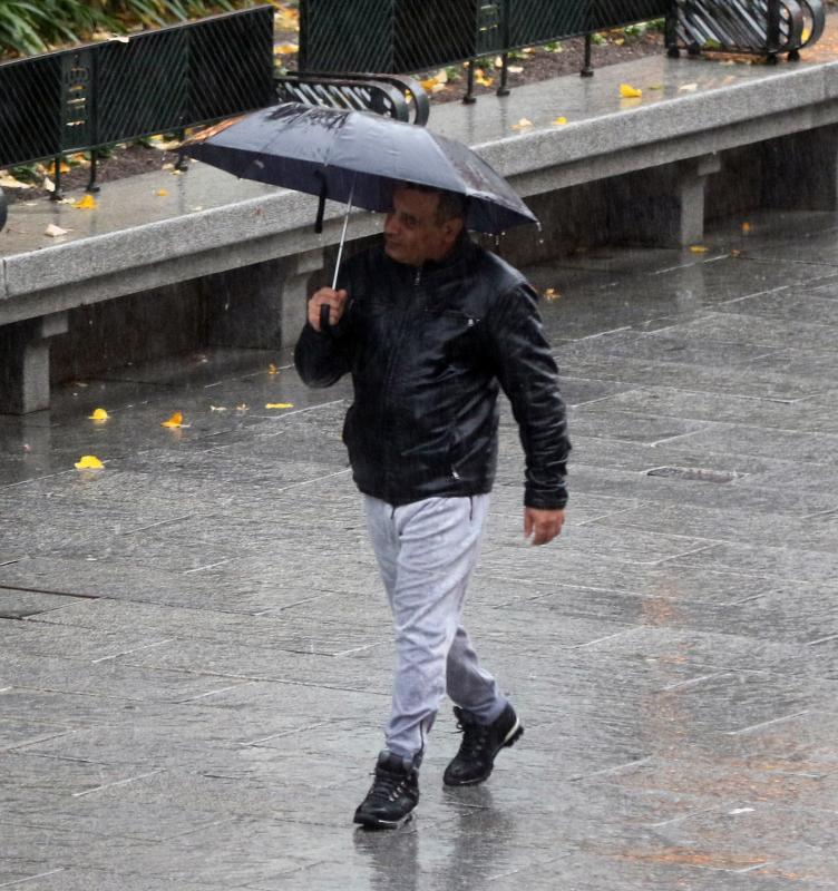 Lluvia intensa en Segovia