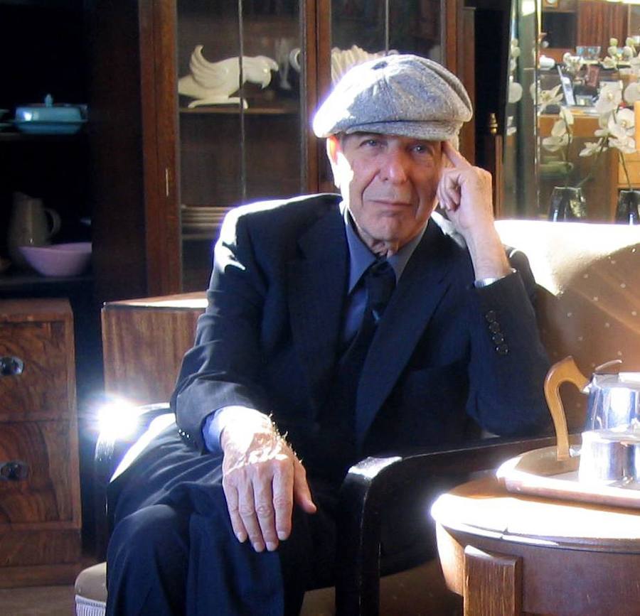 Leonard Cohen posa durante una visita a Barcelona.