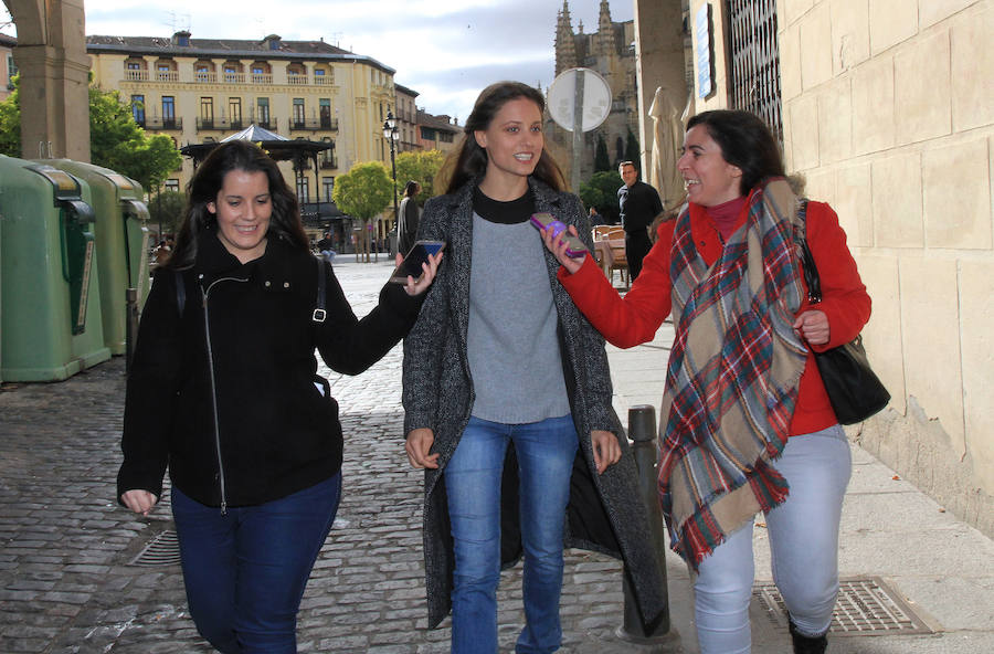 Rodaje de &#039;La Catedral del Mar&#039; en Segovia con Aitor Luna (1/2)