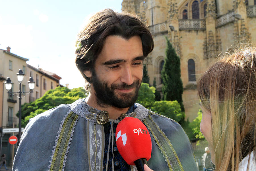 Rodaje de &#039;La Catedral del Mar&#039; en Segovia con Aitor Luna (2/2)