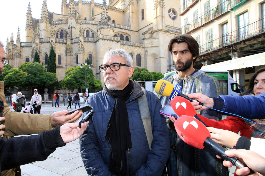 Rodaje de &#039;La Catedral del Mar&#039; en Segovia con Aitor Luna (2/2)