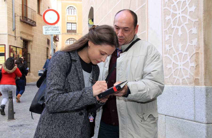 Rodaje de &#039;La Catedral del Mar&#039; en Segovia con Aitor Luna (2/2)