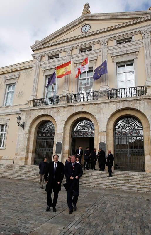 El alcalde de León visita Palencia