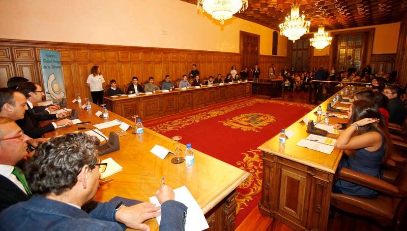 Pleno infantil en el Ayuntamiento de Palencia