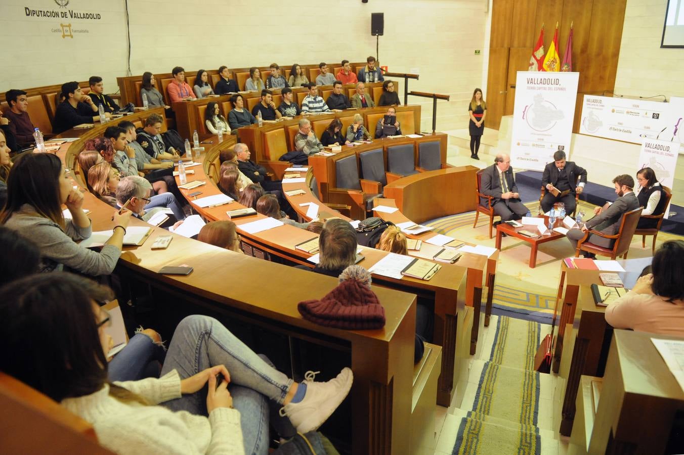 Segunda mesa redonda de las jornadas &#039;Valladolid, Tierra Capital del Español&#039; organizadas por El Norte de Castilla