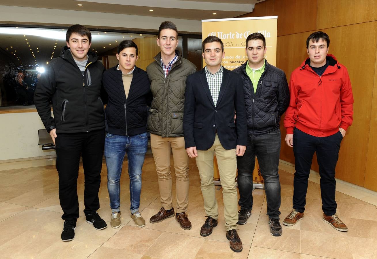 Rafa de Santiago, Miguel Álvarez, Andrés Miñambres, Alfonso de Frutos, Adrián Giménez y Mario Mínguez, alumnos de Inea.