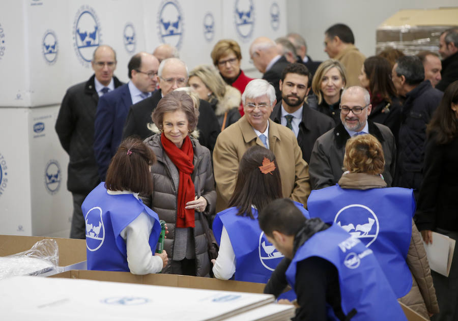 Visita de la Reina Sofía al Banco de Alimentos de Salamanca