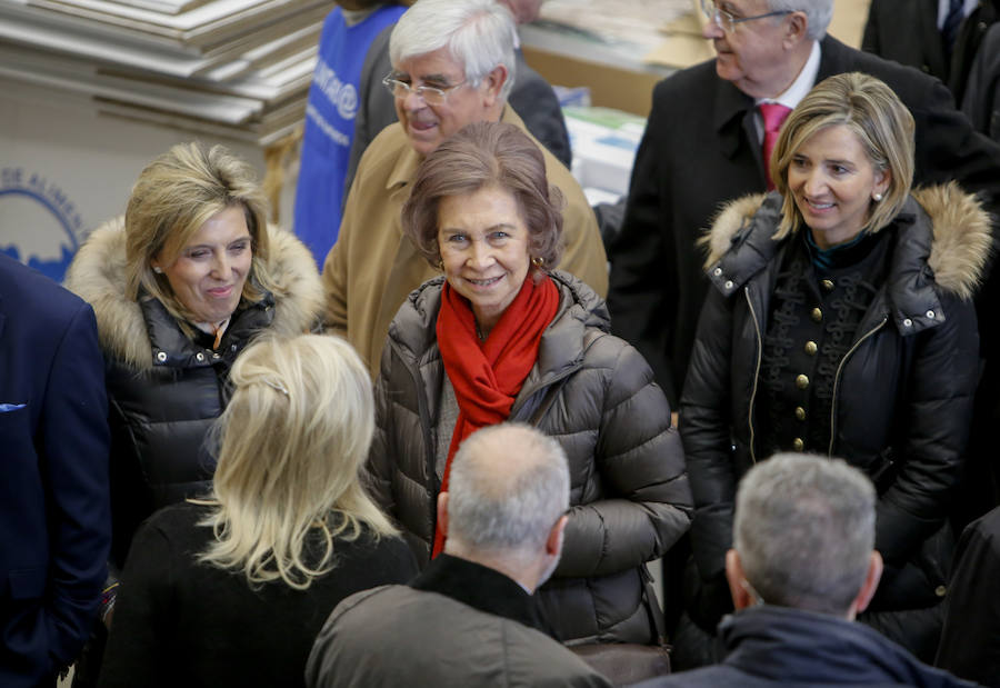 Visita de la Reina Sofía al Banco de Alimentos de Salamanca