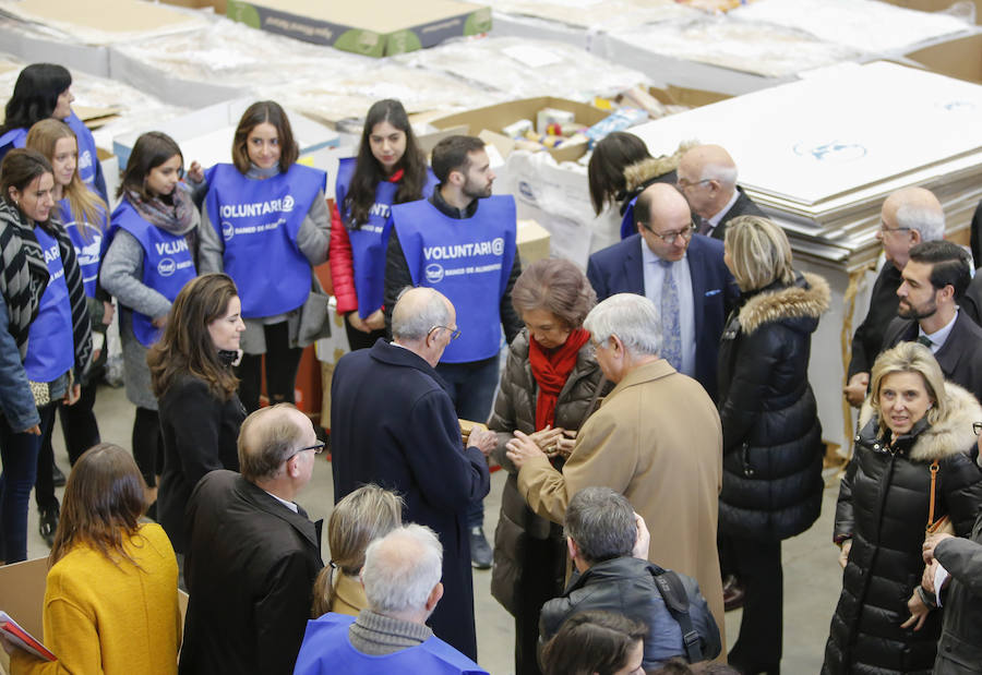 Visita de la Reina Sofía al Banco de Alimentos de Salamanca