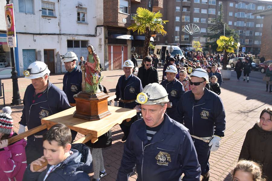 Guardo festeja a Santa Bárbara, patrona de los mineros