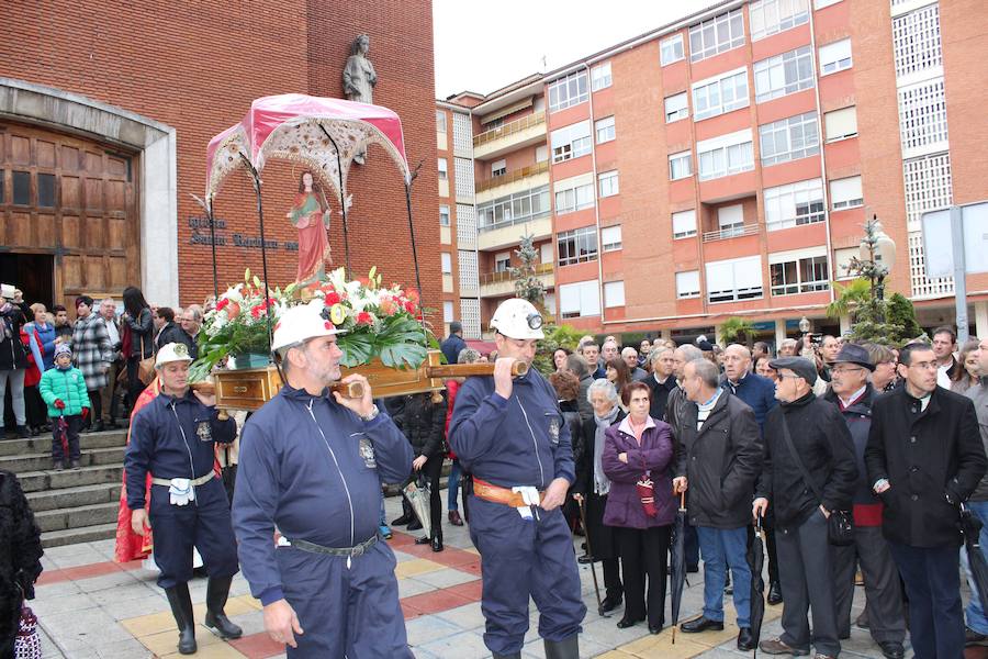 Guardo festeja a Santa Bárbara, patrona de los mineros