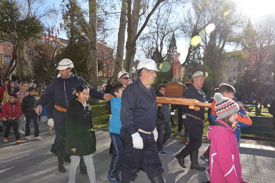 Guardo festeja a Santa Bárbara, patrona de los mineros