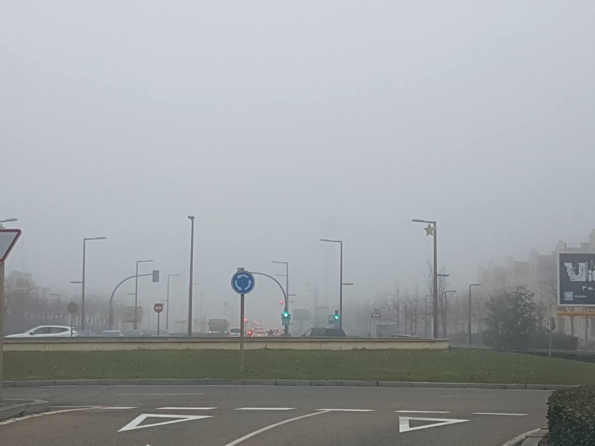 Jornada de niebla en Valladolid