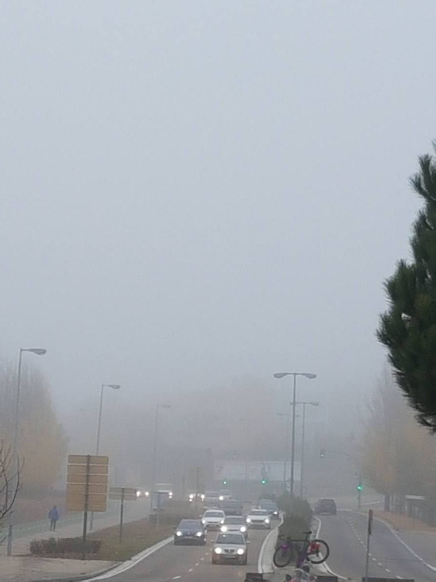 Jornada de niebla en Valladolid