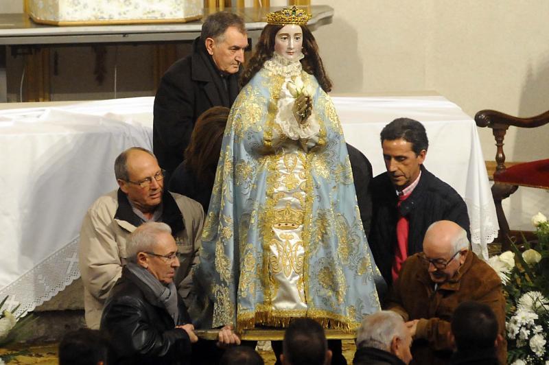 Subida a la ermita de Nuestra Señora de la Concepción de la Virgen de los Pegotes en Nava del Rey