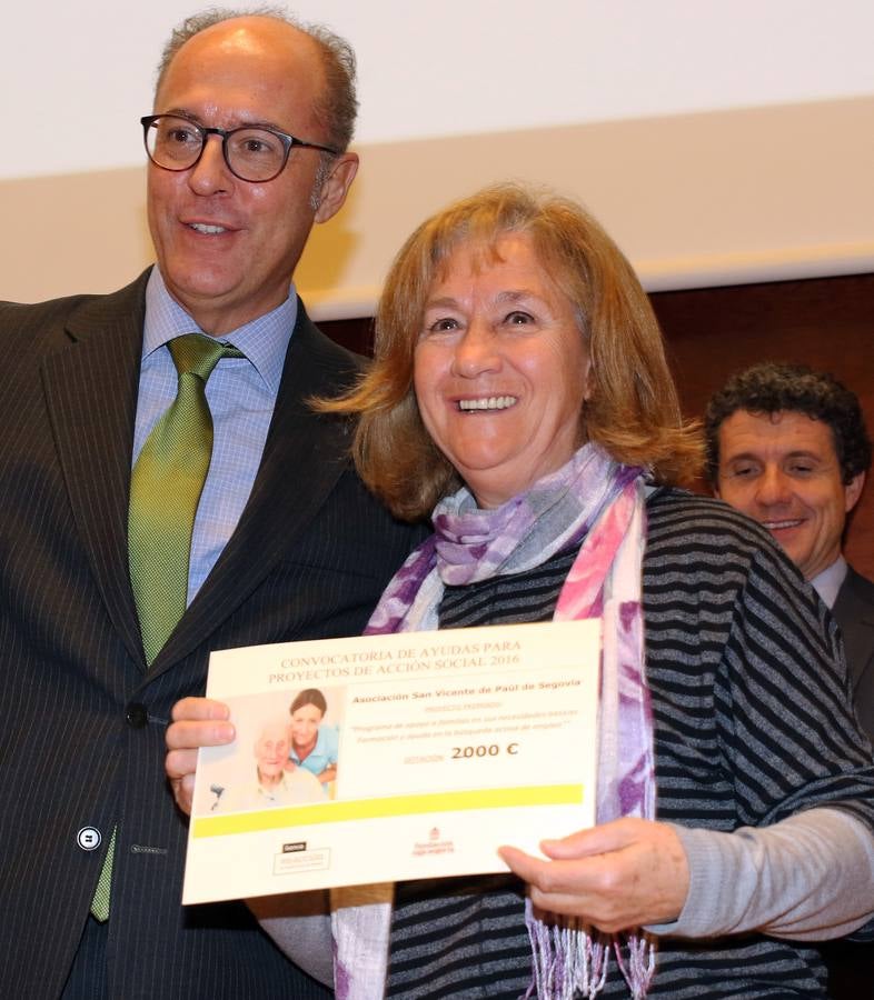 Bankia y la Fundación Caja Segovia entregan las ayudas a proyectos sociales de la provincia