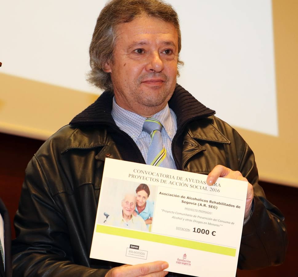 Bankia y la Fundación Caja Segovia entregan las ayudas a proyectos sociales de la provincia