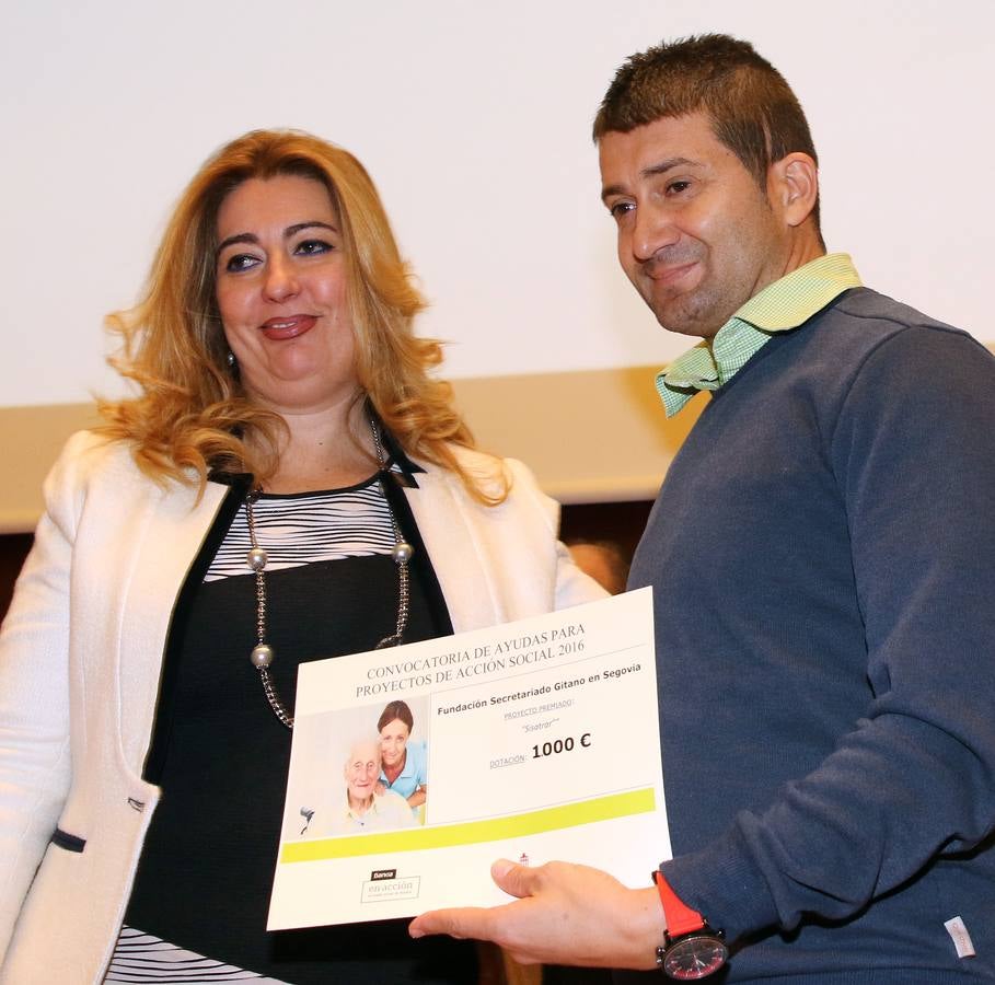 Bankia y la Fundación Caja Segovia entregan las ayudas a proyectos sociales de la provincia